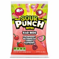Sour Punch King Size Rad Reds Fruity Flavors Candy Bites