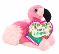 Frankford Flamingo Plush with Gummy Heart Candy Box Perspective: Main