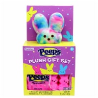Peeps® Plush Bunny Gift Set with Marshmallow Easter Bunnies Perspective: Main