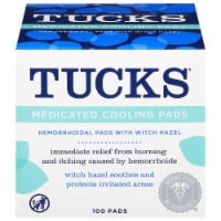 Tucks Medicated Cooling Pads, 100 Count - Fry's Food Stores