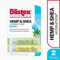 Blistex Hemp & Shea Hydration Vanilla Mint and Pina Colada Lip Moisturizer Sticks