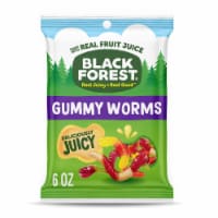 Black Forest Gummy Fruit Flavor Worms Candy Bag Perspective: Main