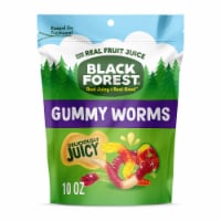 Black Forest Gummy Fruit Flavor Worms Resealable Bag Perspective: Main