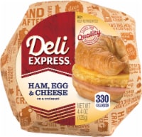 Deli Express Ham Egg & Cheese Croissant Sandwich Perspective: Main