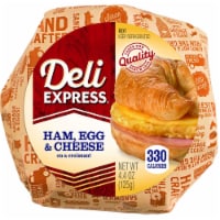 Deli Express Hot To Go Ham and Cheese Egg Croissants