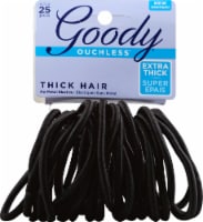 Goody Ouchless Extra Thick No-Metal Black Elastics