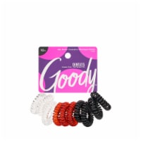 Scunci No Slip Grip Evolution Round Jelly Blacl Clear Elastics