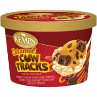 Kemps Caramel Cow Tracks Ice Cream Cups Perspective: Main