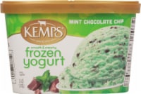 Kemps Smooth & Creamy Mint Chocolate Chip Frozen Yogurt Tub