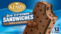 Kemps® Triple Chocolate Ice Cream Sandwiches Perspective: Main