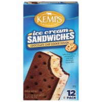 Kemps Chocolate Chip Cookie Dough Ice Cream Sandwiches