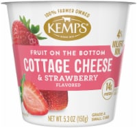 Kemps Small Curd Strawberry Flavored Cottage Cheese 5.3 oz Perspective: Main