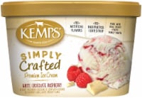 Kemps Simply Crafted Premium White Chocolate Raspberry Ice Cream