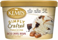 Kemps Simply Crafted Premium Salted Caramel Brownie Ice Cream