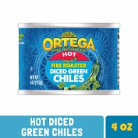 Ortega Hot Fire Roasted Diced Green Chiles - Kosher