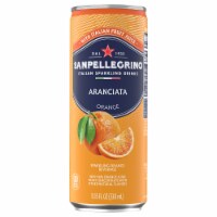 S. Pellegrino Aranciata Orange Sparkling Water Single Can Perspective: Main