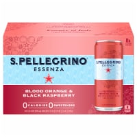 San Pellegrino® Essenza® Blood Orange & Black Raspberry Flavored Sparkling Water Cans Perspective: Main