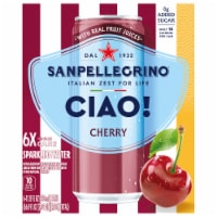 San Pellegrinio Ciao! Cherry Sparkling Water Cans Perspective: Main