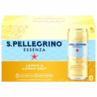 S. Pellegrino® Essenza Lemon & Lemon Zest Flavored Mineral Water Perspective: Main
