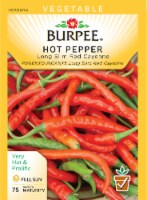 Burpee Long Slim Red Cayenne Hot Pepper Seeds Perspective: Main