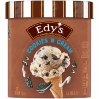 Dreyer's/Edy's® Cookies 'N Cream Ice Cream Tub Perspective: Main