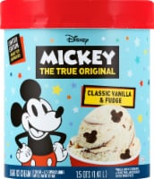 Nestle Disney Limited Edition Mickey Mouse Classic Vanilla & Fudge Light Ice Cream Tub Perspective: Main