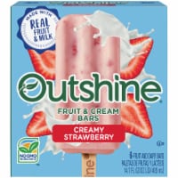 Outshine Creamy Strawberry Fruit & Cream Bars Perspective: Main