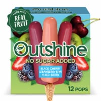 Outshine® Sugar Free Strawberry Kiwi Black Cherry Mixed Berry Fruit Bars