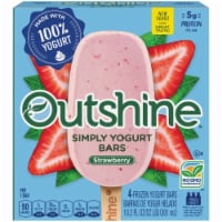 Outshine Strawberry Simply Yogurt Bars Perspective: Main