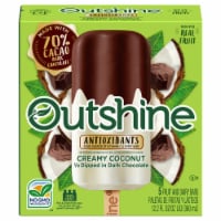Outshine® Creamy Coconut 1/2 Dipped in Dark Chocolate Fruit and Dairy Bars Perspective: Main