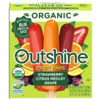 Outshine Organic Strawberry Citrus Medley Grape Assorted Fruit Ice Bars Perspective: Main