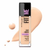 Maybelline Fit Me Dewy + Smooth Liquid Foundation Makeup with SPF 18 Porcelain