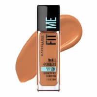 Maybelline New York Fit Me Spicy Brown Matte + Poreless Liquid Foundation Makeup