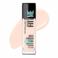 Maybelline New York Fit Me Fair Porcelain Matte + Poreless Liquid Foundation Makeup