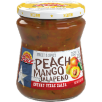 Pace  Sweet & Spicy Peach Mango Jalapeno Chunky Texas Salsa Perspective: Main