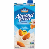 Almond Breeze® Dairy Free Shelf Stable Vanilla Almond Milk Quart Perspective: Main
