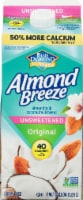 Blue Diamond® Almond Breeze® Unsweetened Original Almondmilk Coconutmilk Blend Perspective: Main