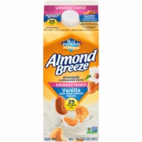Almond Breeze Unsweetened Vanilla Almondmilk Cashewmilk Blend Perspective: Main