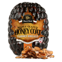 Boar's Head Grab & Go Maple Glazed Honey Coat Turkey Breast Fresh Sliced Deli Meat Perspective: Main