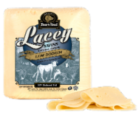 Boar’s Head® Low Sodium Lacey Natural Swiss Cheese Fresh Sliced Deli Cheese Perspective: Main