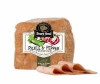 Boar's Head Pickle & Pepper Loaf Fresh Sliced Deli Meat Perspective: Main