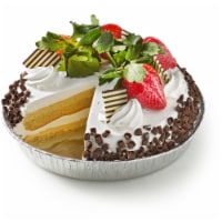 Tres Leche Double Layer Cake Topped with Fruit