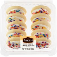 Bakery Fresh Goodness White Frosted Sugar Cookies Perspective: Main