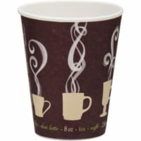 Solo Cup SCCDWTG8ST 8 oz Polyethylene ThermoGuard Insulated Paper Hot Cups - Pack of 40