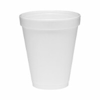 Dart Disposable Drinking Cup White Styrofoam 10 oz. 1000 Ct 10J10
