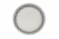 Clayart Chevron Print  Appetizer Plate