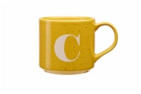 Clay Art Monogram Mug - Yellow Perspective: Main