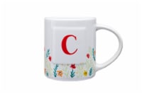 Clay Art Monogram Floral Mug Perspective: Main