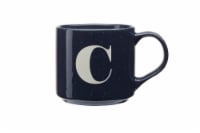 Clay Art Monogram Mug Navy Perspective: Main