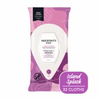 Summer's Eve 5 in 1 Cleansing Cloths, Island Splash, 32 Ct